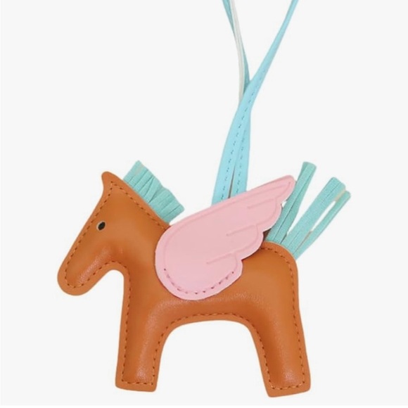 Brown Horse Pegasus pony Bag Charm designer look luxury style for your bag purse - Picture 2 of 4